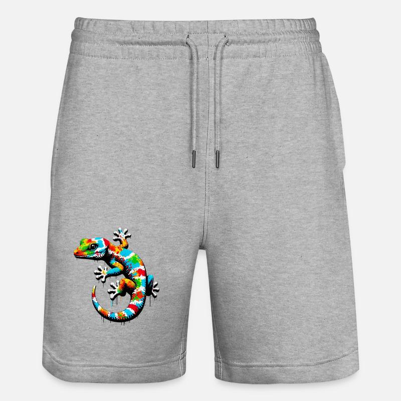 Gecko - Short de jogging bio TRAINER Stanley/Stella unisexe - gris chiné