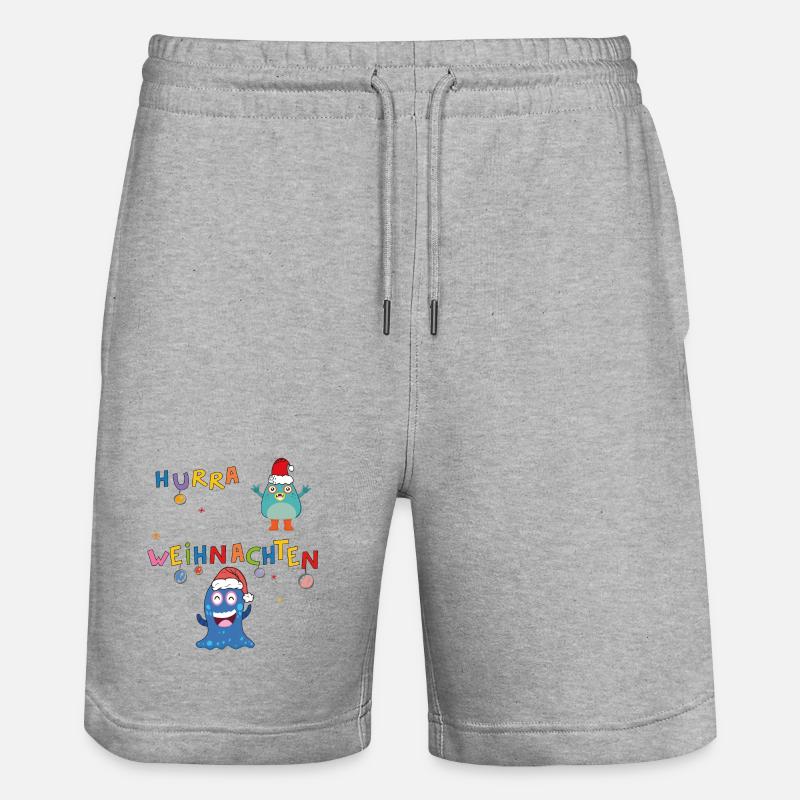 Hourra Noël - Short de jogging bio TRAINER Stanley/Stella unisexe - gris chiné