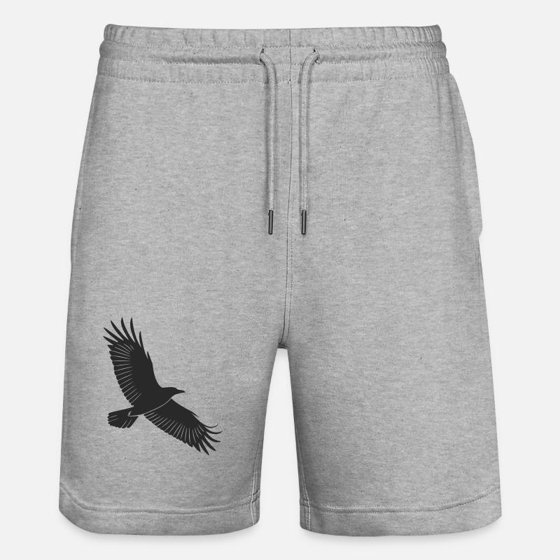 Conception de silhouette d’oiseau gracieuse - Short de jogging bio TRAINER Stanley/Stella unisexe - gris chiné