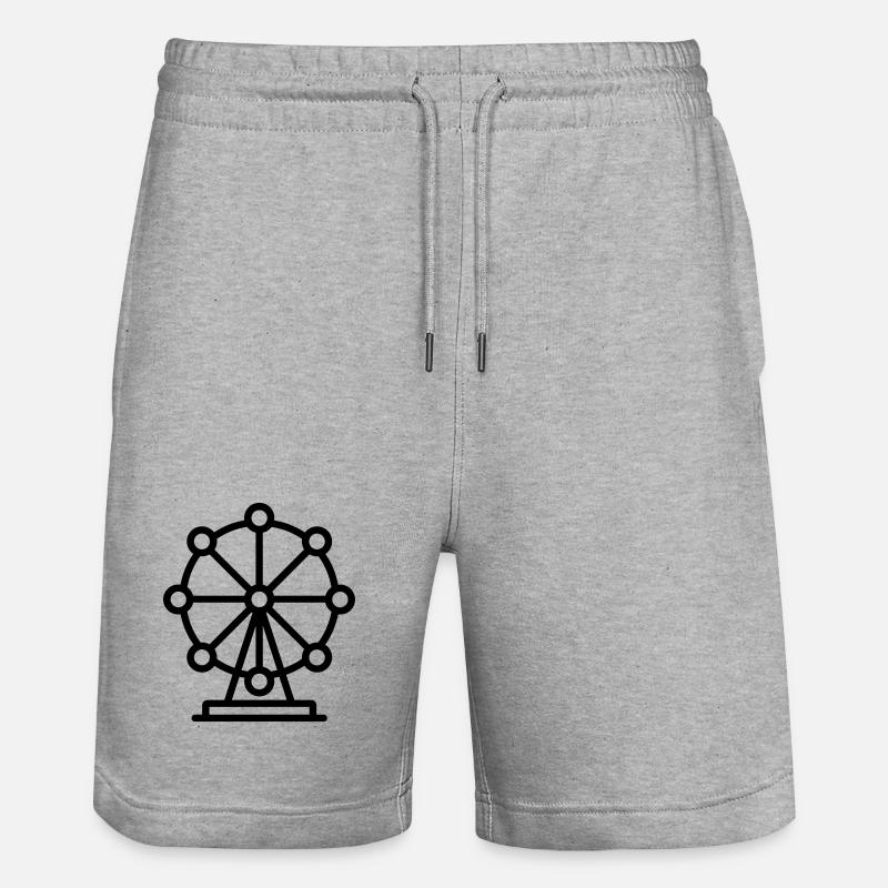 grande roue - Short de jogging bio TRAINER Stanley/Stella unisexe - gris chiné