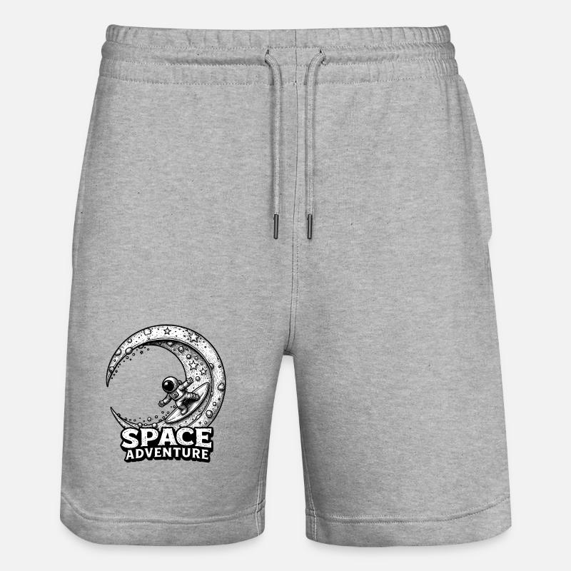 Cosmic Surf – Attraction d’aventure spatiale - Short de jogging bio TRAINER Stanley/Stella unisexe - gris chiné