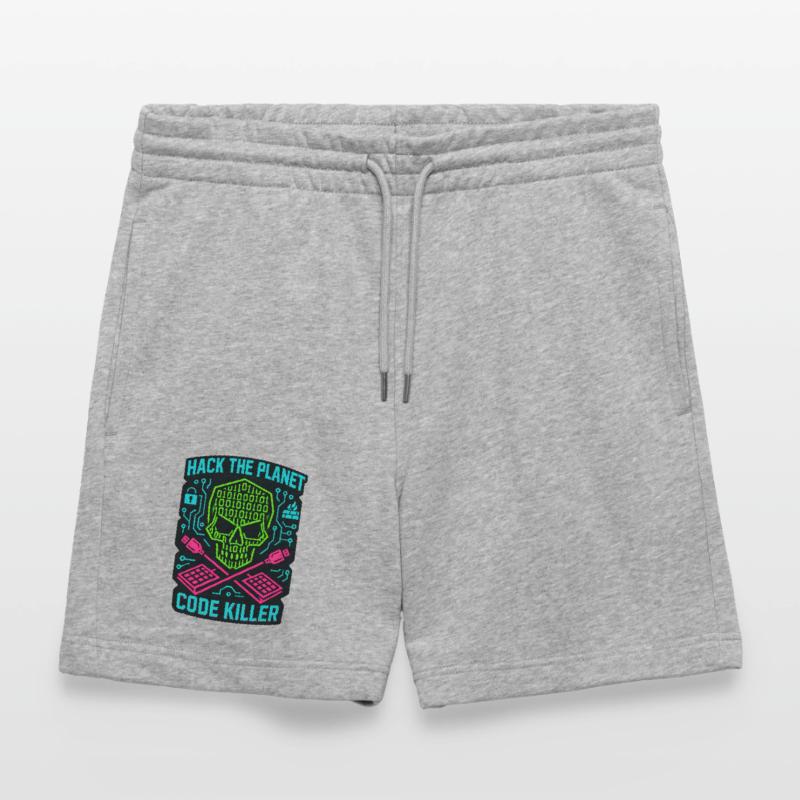 Hack the Planet Code Killer - Cybersécurité Short de jogging bio TRAINER Stanley/Stella unisexe