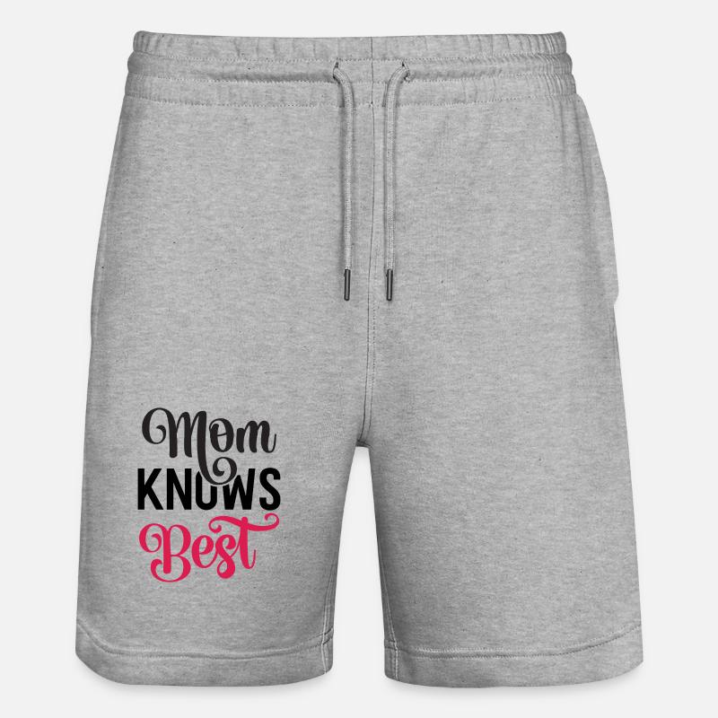 Ma mère sait mieux que ça. - Short de jogging bio TRAINER Stanley/Stella unisexe - gris chiné