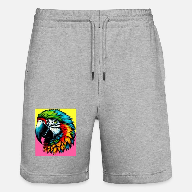 perroquet - Short de jogging bio TRAINER Stanley/Stella unisexe - gris chiné
