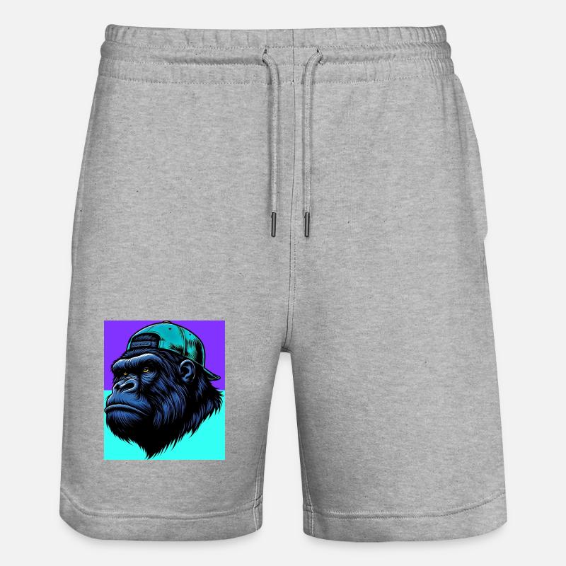 gorille - Short de jogging bio TRAINER Stanley/Stella unisexe - gris chiné