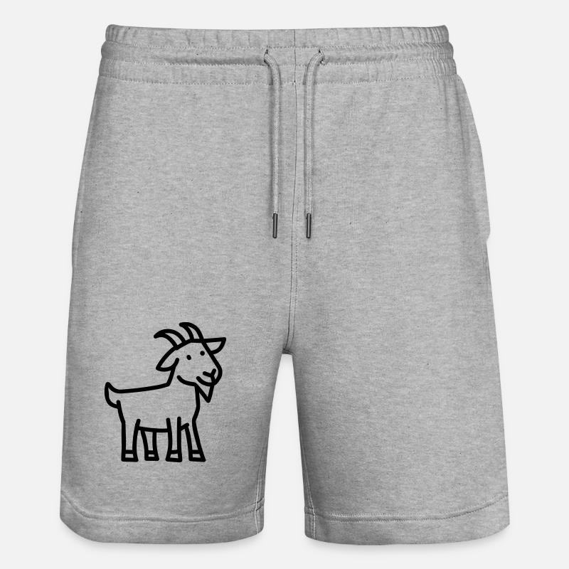 chèvre - Short de jogging bio TRAINER Stanley/Stella unisexe - gris chiné