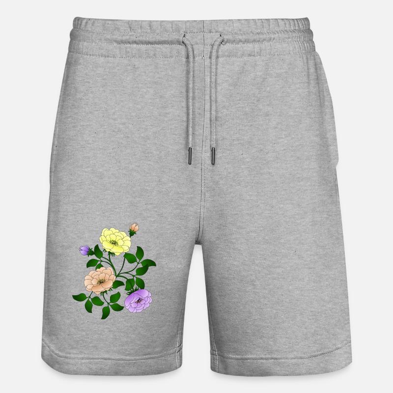 Fleur - Short de jogging bio TRAINER Stanley/Stella unisexe - gris chiné