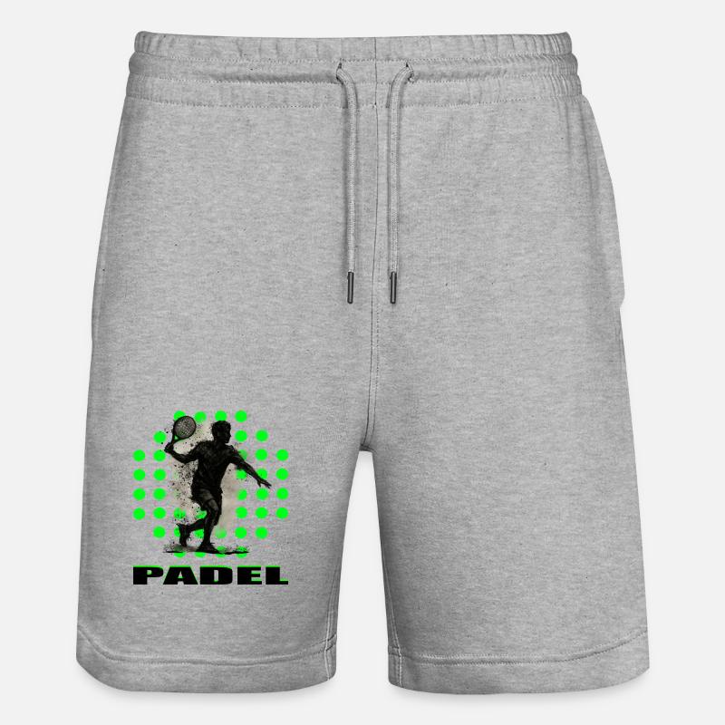 Padel - Short de jogging bio TRAINER Stanley/Stella unisexe - gris chiné