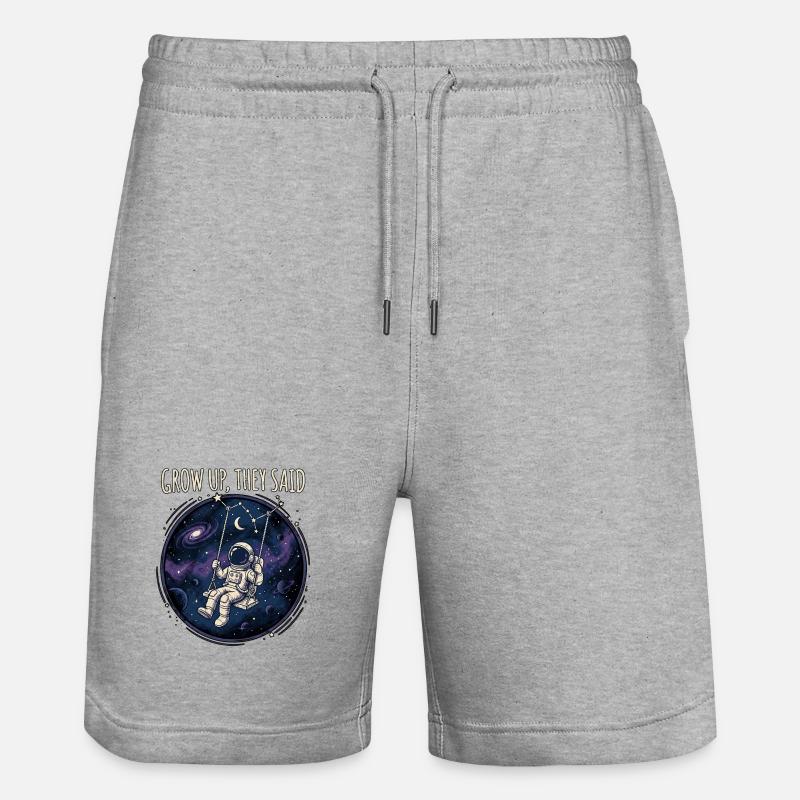 Grandis un peu, disaient - Short de jogging bio TRAINER Stanley/Stella unisexe - gris chiné