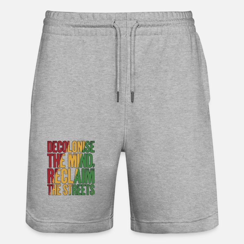 Décolonisation - Short de jogging bio TRAINER Stanley/Stella unisexe - gris chiné