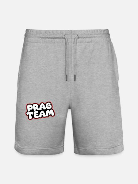 Prague Team - Stanley/Stella Trainer Unisex Organic Jogging Shorts - heather grey