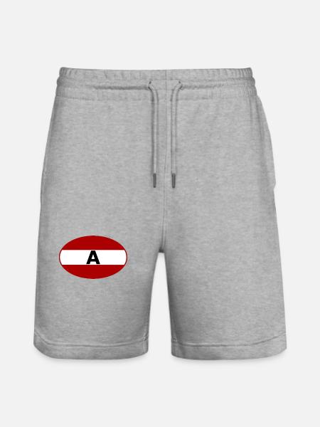 Car Stickers Austria - Stanley/Stella Trainer Unisex Organic Jogging Shorts - heather grey