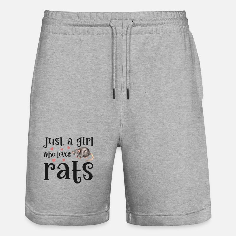 Rat Rats - Short de jogging bio TRAINER Stanley/Stella unisexe - gris chiné
