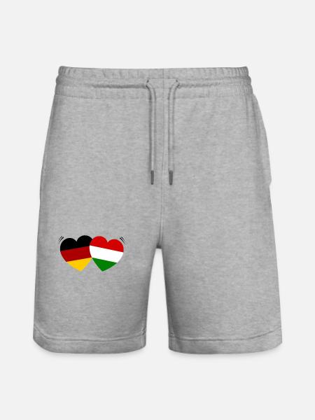 L’amitié germano-italienne - Short de jogging bio TRAINER Stanley/Stella unisexe - gris chiné