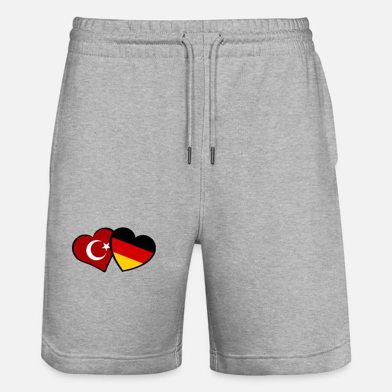 L’amitié germano-turque - Short de jogging bio TRAINER Stanley/Stella unisexe - gris chiné