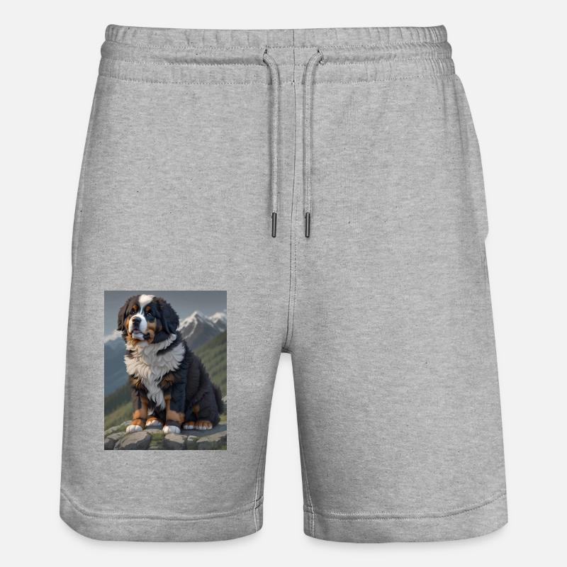 Bouvier bernois - Short de jogging bio TRAINER Stanley/Stella unisexe - gris chiné