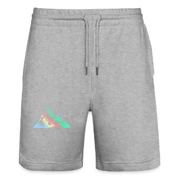 Berge Bunt Gebirge - Stanley/Stella Unisex Bio Joggingshorts Trainer  - Grau meliert - Vorne - Nik (191cm) & Marisol (170cm)