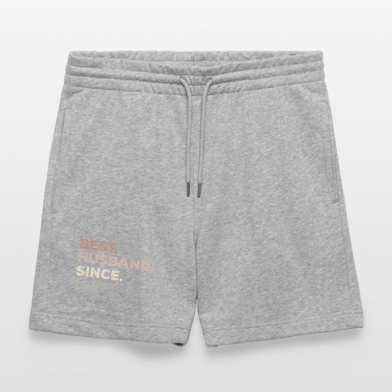 Bester Ehemann seit 1987 Jubiläumsgeschenk Stanley/Stella Unisex Bio Joggingshorts Trainer 