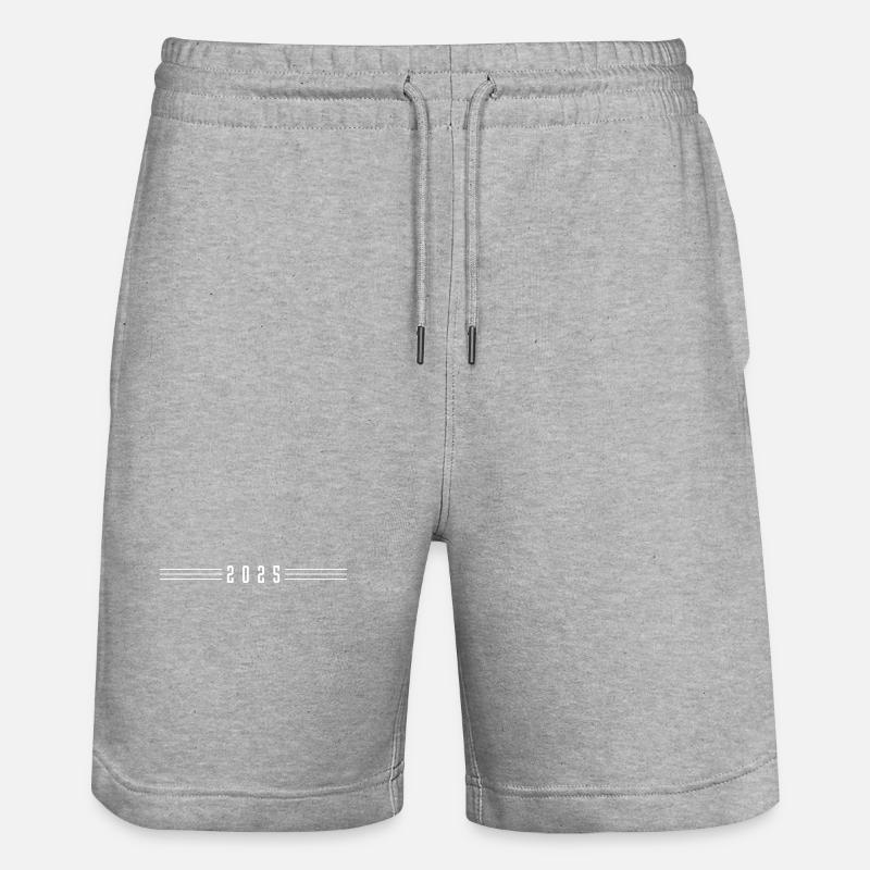 Année 2025 - Short de jogging bio TRAINER Stanley/Stella unisexe - gris chiné