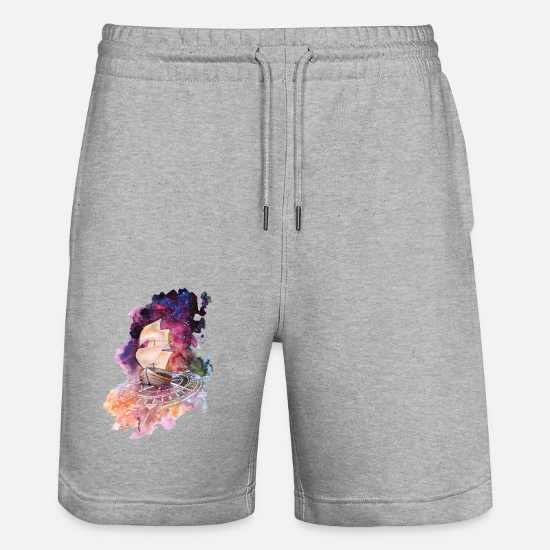 Space Ship - Short de jogging bio TRAINER Stanley/Stella unisexe - gris chiné