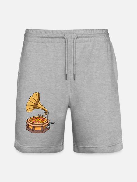 Pizza Phonographe - Short de jogging bio TRAINER Stanley/Stella unisexe - gris chiné