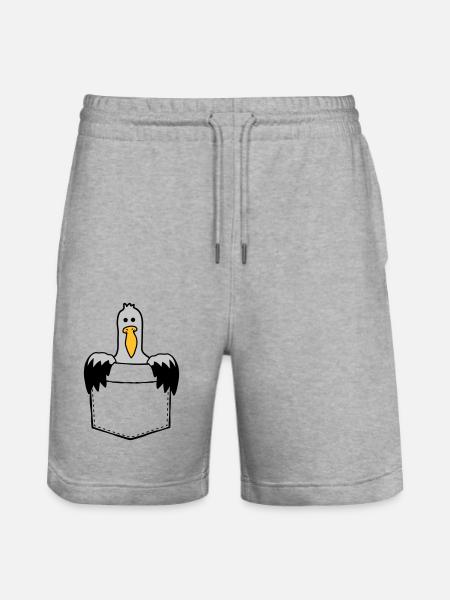 Bag Seagull On the way - Stanley/Stella Trainer Unisex Organic Jogging Shorts - heather grey