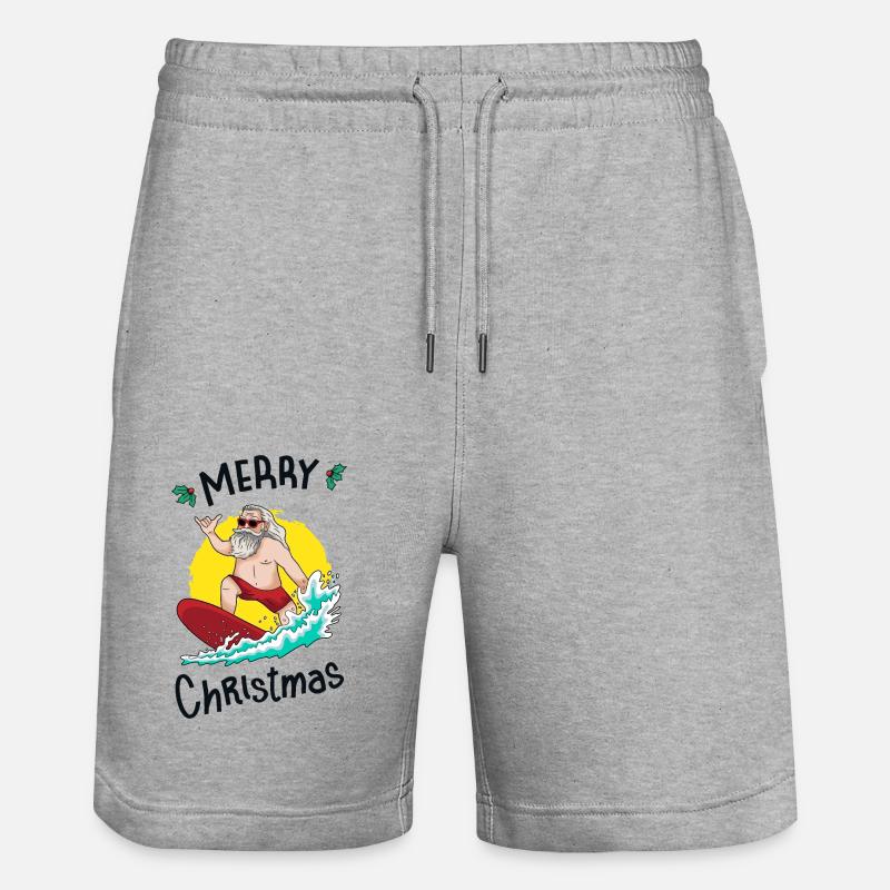 Weihnachten im Juli - Stanley/Stella Unisex Bio Joggingshorts Trainer  - Grau meliert