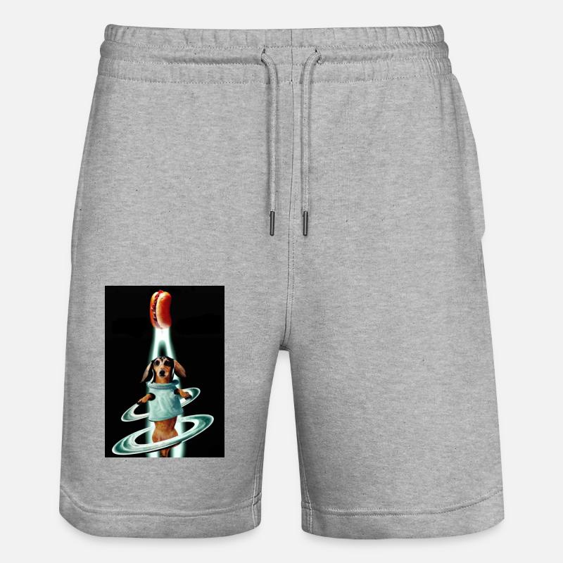 Teckel vu de l’espace - Short de jogging bio TRAINER Stanley/Stella unisexe - gris chiné