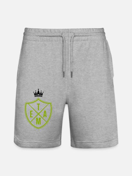 team krone - Stanley/Stella Unisex Bio Joggingshorts Trainer - Grau meliert