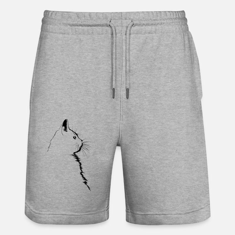 Chat - Short de jogging bio TRAINER Stanley/Stella unisexe - gris chiné