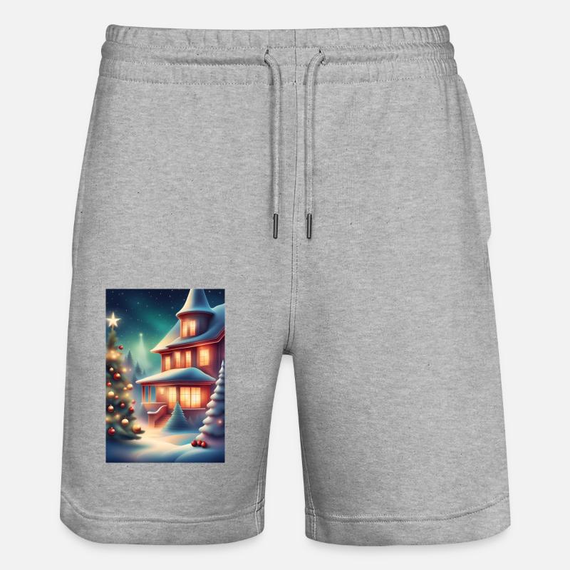 Merveilleuse période de Noël - Short de jogging bio TRAINER Stanley/Stella unisexe - gris chiné