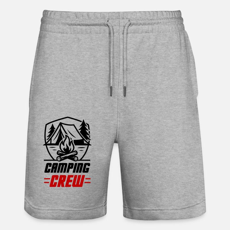Équipe de camping - Short de jogging bio TRAINER Stanley/Stella unisexe - gris chiné