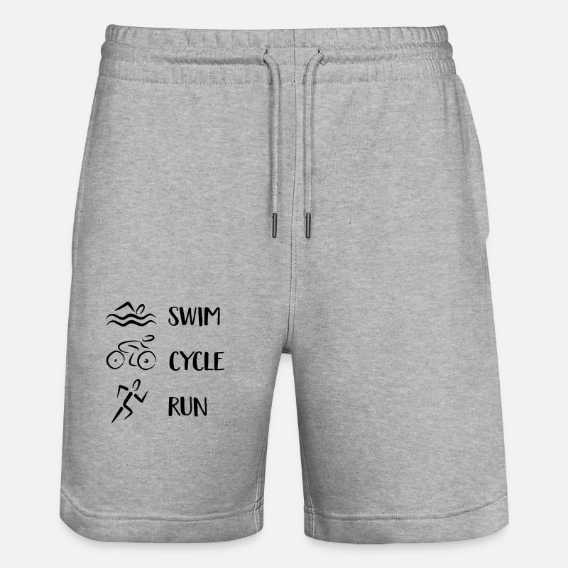 Triathlon - Short de jogging bio TRAINER Stanley/Stella unisexe - gris chiné
