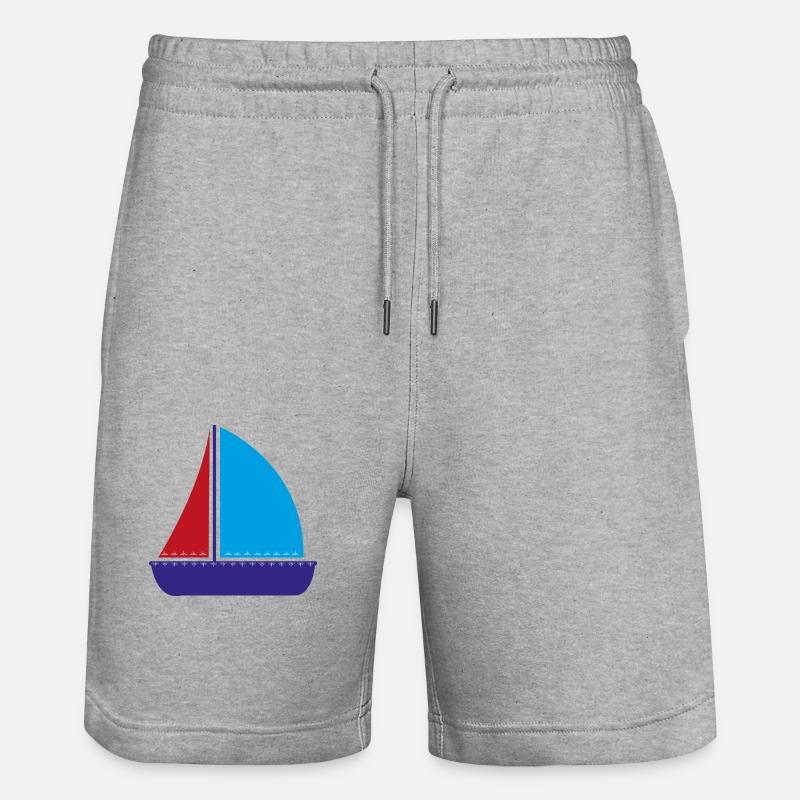 bateau à voile - Short de jogging bio TRAINER Stanley/Stella unisexe - gris chiné