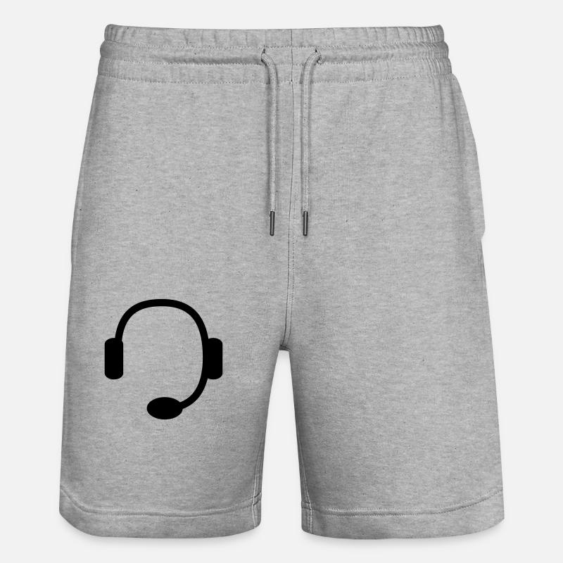 headset - Short de jogging bio TRAINER Stanley/Stella unisexe - gris chiné