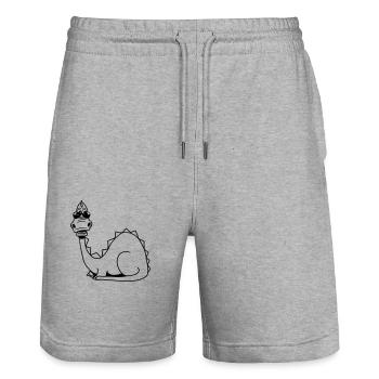 Lunettes de soleil Dragon Fable animales conçoiven - Short de jogging bio TRAINER Stanley/Stella unisexe - gris chiné - Devant - Nik (191cm) & Marisol (170cm)