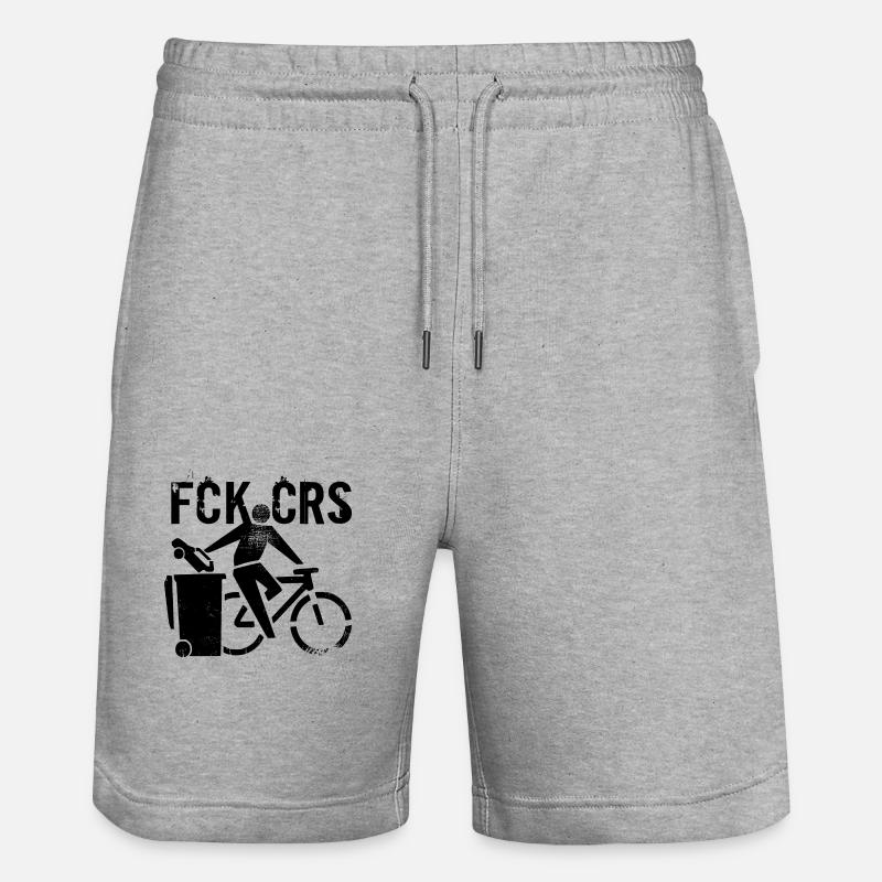 fck crs - Short de jogging bio TRAINER Stanley/Stella unisexe - gris chiné