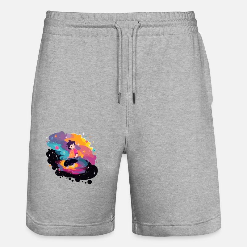 Anais dans l'espace - Short de jogging bio TRAINER Stanley/Stella unisexe - gris chiné