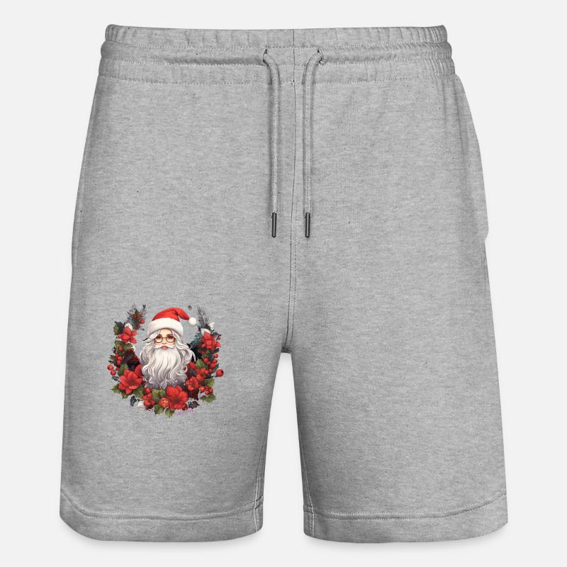 Femme de noël - Short de jogging bio TRAINER Stanley/Stella unisexe - gris chiné