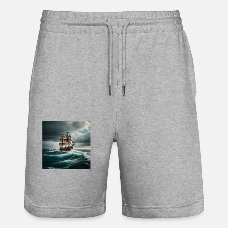 Bateau pirate - Short de jogging bio TRAINER Stanley/Stella unisexe - gris chiné