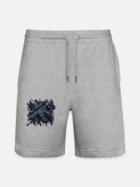 Circuitry Arms - Stanley/Stella Trainer Unisex Organic Jogging Shorts - heather grey