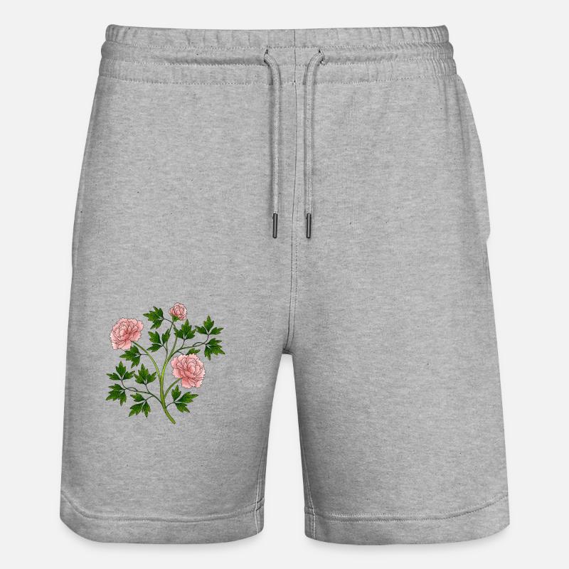 Fleur - Short de jogging bio TRAINER Stanley/Stella unisexe - gris chiné