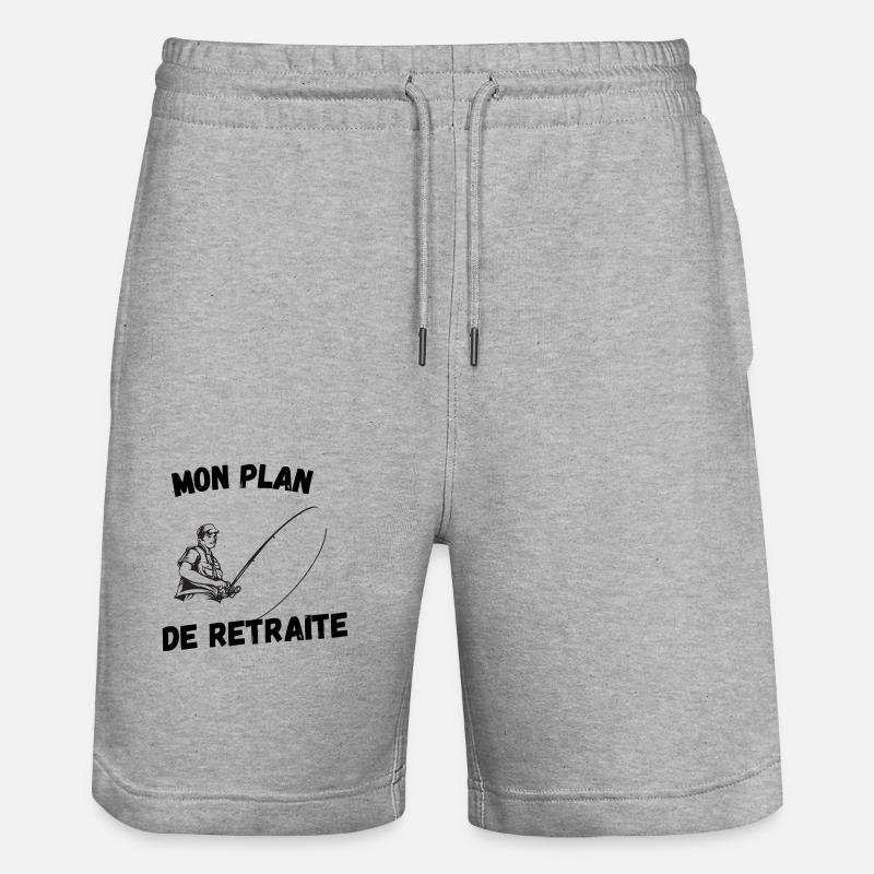 MON PLAN DE RETRAITE - Short de jogging bio TRAINER Stanley/Stella unisexe - gris chiné