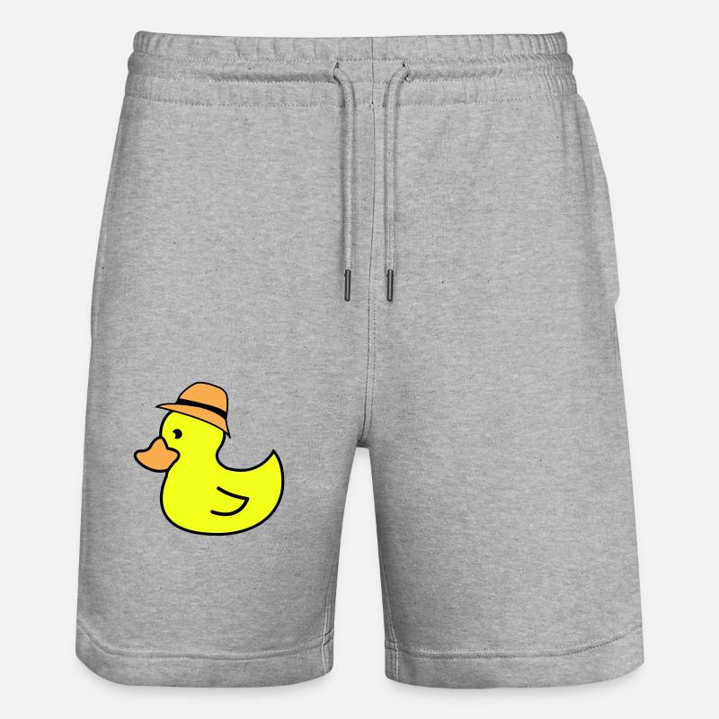 Chapeau de canard - Short de jogging bio TRAINER Stanley/Stella unisexe - gris chiné