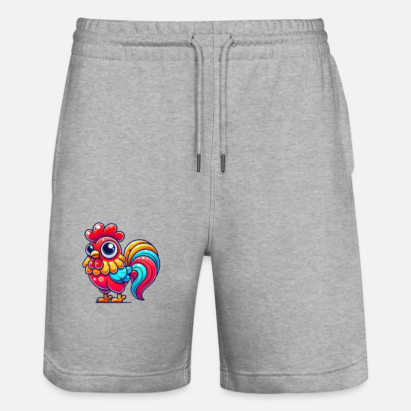 Coq Coq - Short de jogging bio TRAINER Stanley/Stella unisexe - gris chiné