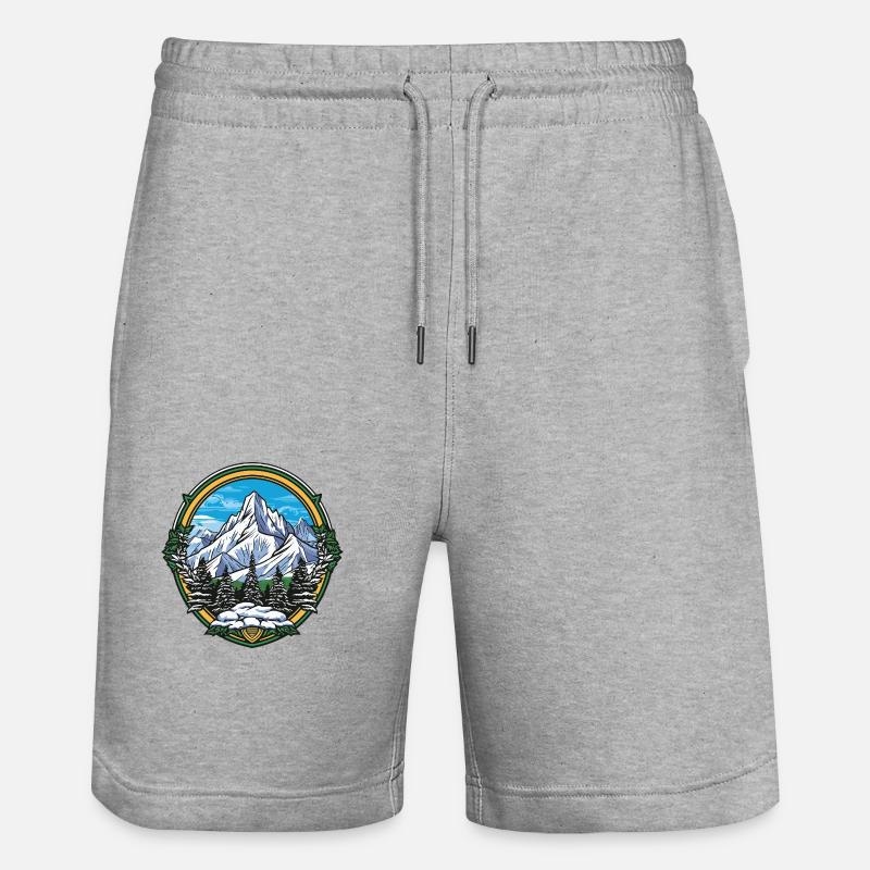 Bouclier d’alpinisme - Short de jogging bio TRAINER Stanley/Stella unisexe - gris chiné