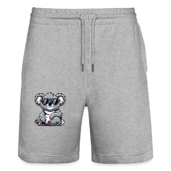 koalabär sonnenbrille - Stanley/Stella Unisex Bio Joggingshorts Trainer  - Grau meliert - Vorne - Nik (191cm) & Marisol (170cm)