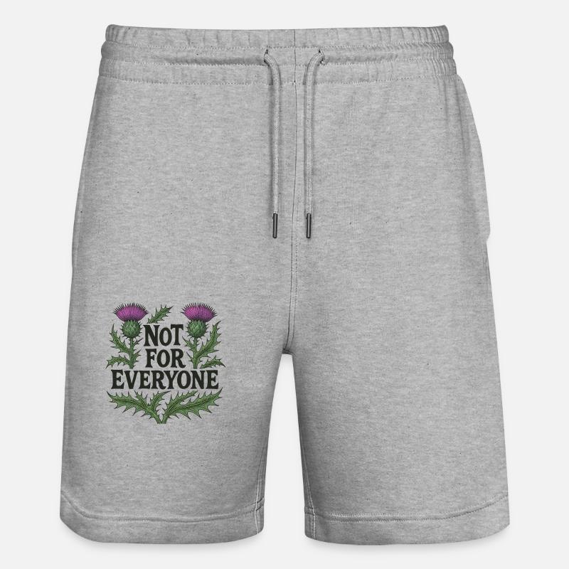 Pas pour tout le monde - Short de jogging bio TRAINER Stanley/Stella unisexe - gris chiné