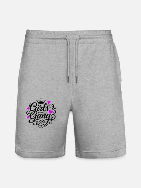 Mädchen Gang - Stanley/Stella Unisex Bio Joggingshorts Trainer - Grau meliert