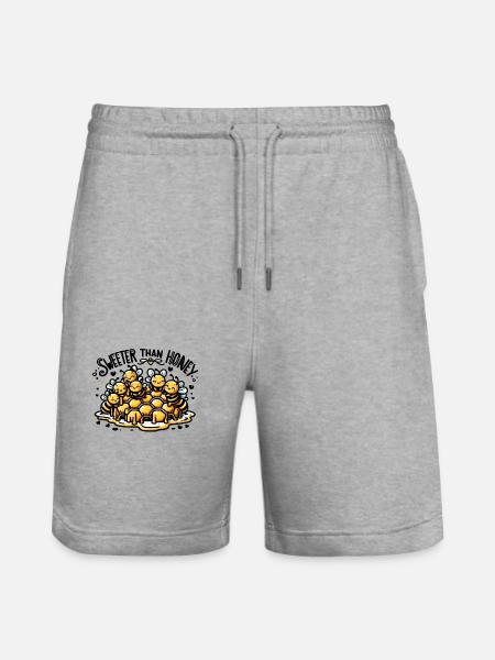 Sweeter than Honey - Stanley/Stella Trainer Unisex Organic Jogging Shorts - heather grey